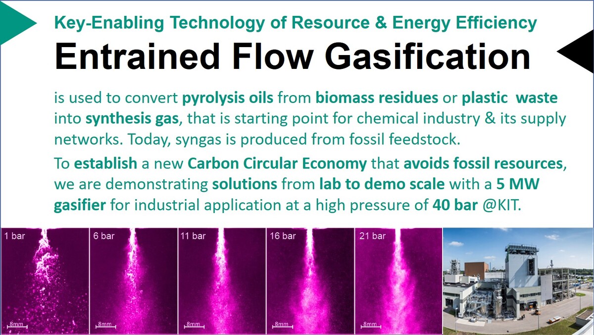 Key Enabling Technologies Entrained Flow Gasification of Pyrolysis Oils from Biomass Residues or Plastic Waste