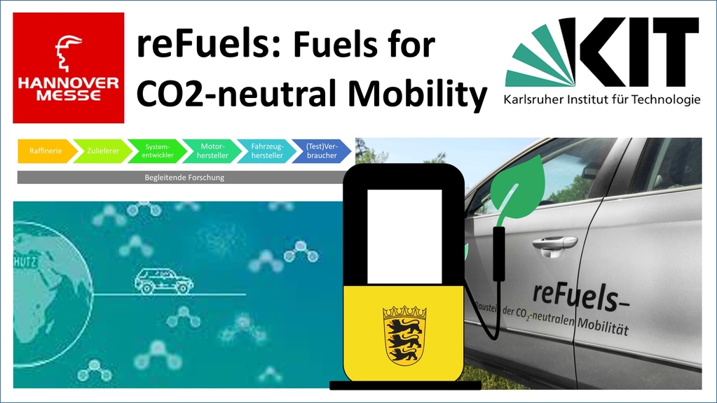 The KIT with reFuels in “Energy Solutions“ @Hannover Messe 2021